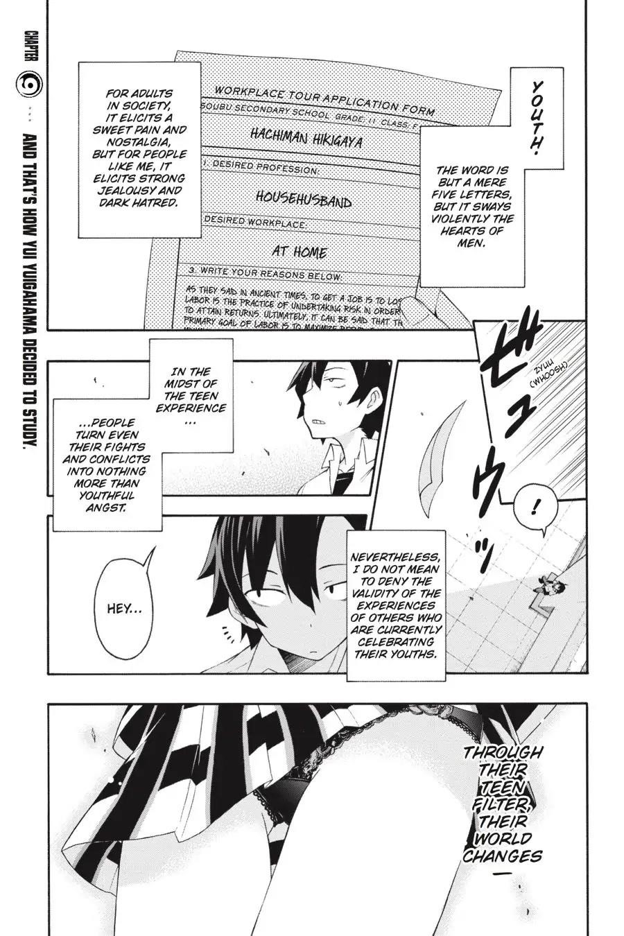 My Youth Romantic Comedy Is Wrong as I Expected @ comic Chapter 9 - Page 1