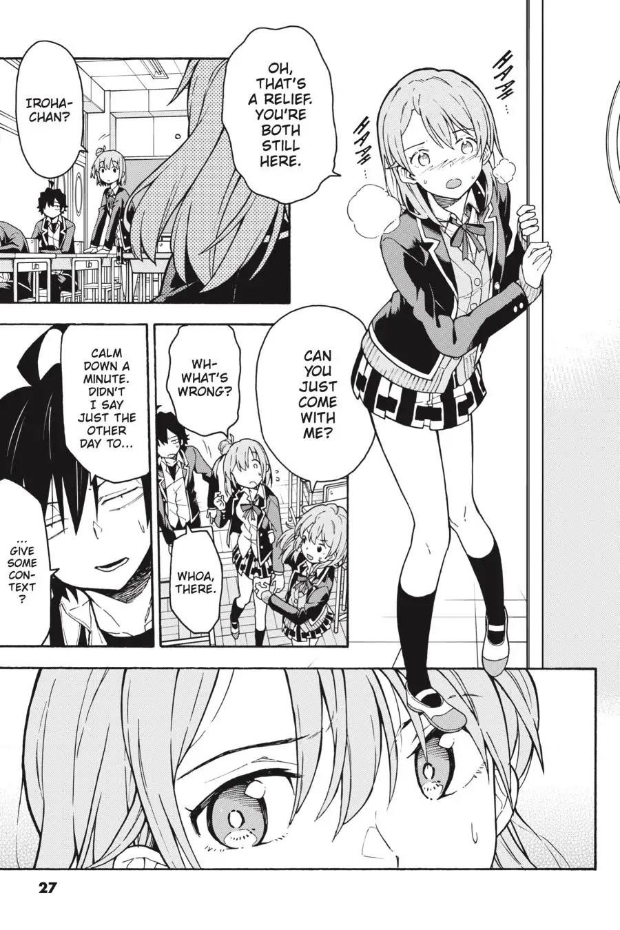 My Youth Romantic Comedy Is Wrong as I Expected @ comic Chapter 92 - Page 27