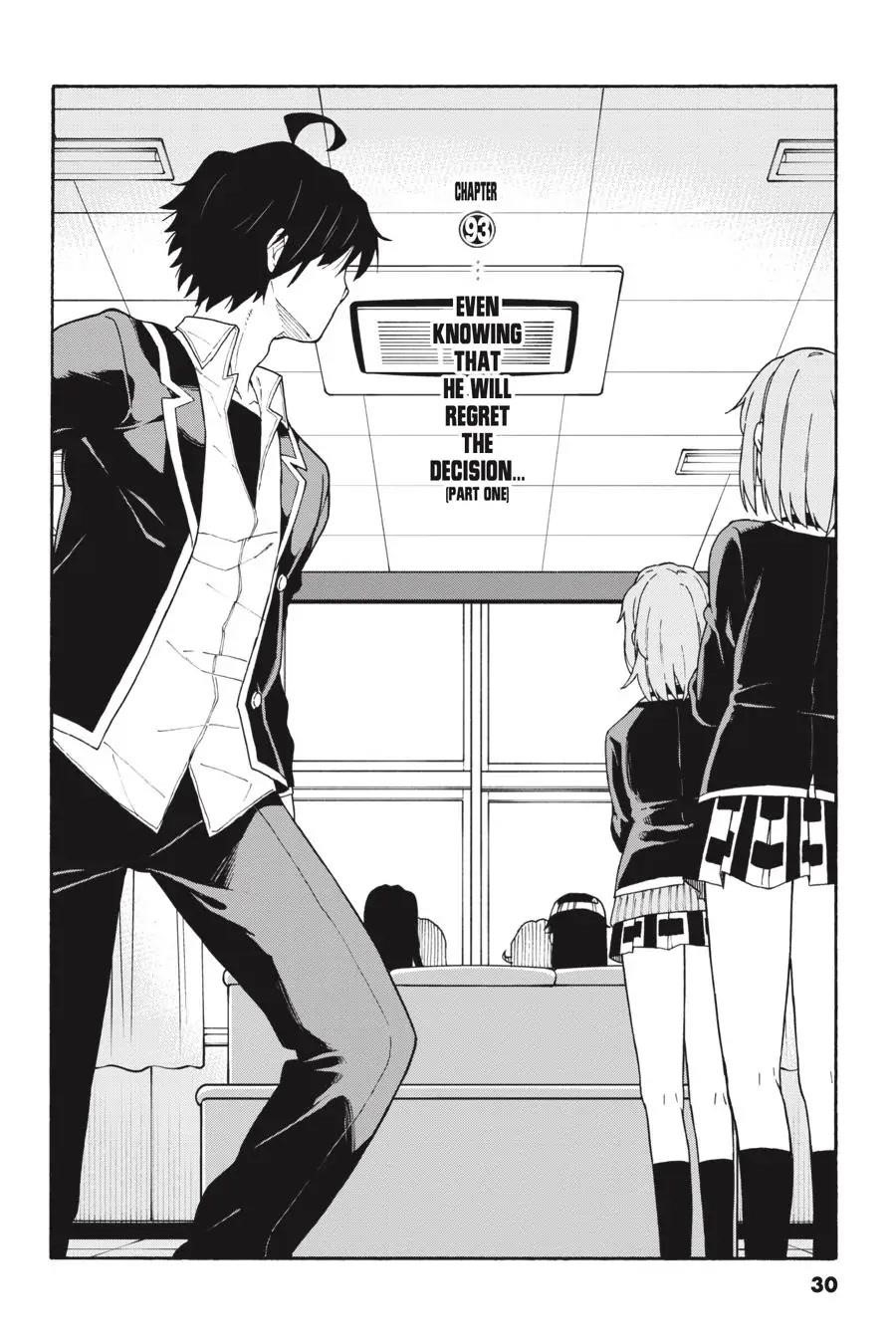 My Youth Romantic Comedy Is Wrong as I Expected @ comic Chapter 93 - Page 1