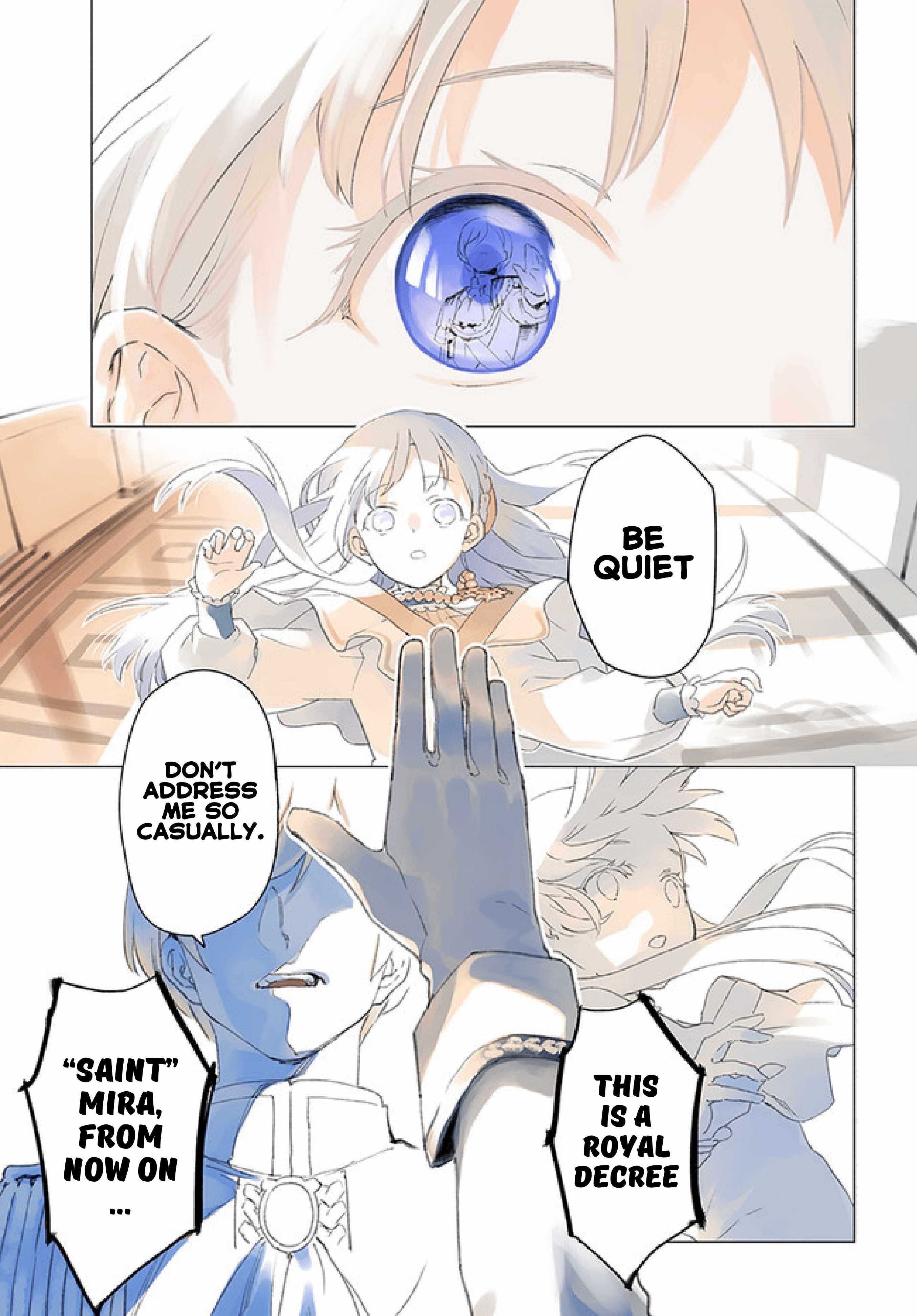 Nise Seijo!? Mira no Boukentan – Tsuihousaremashita ga, Jitsu wa Saikyou na no de Second Life wo Tanoshimimasu! Chapter 1 - Page 1