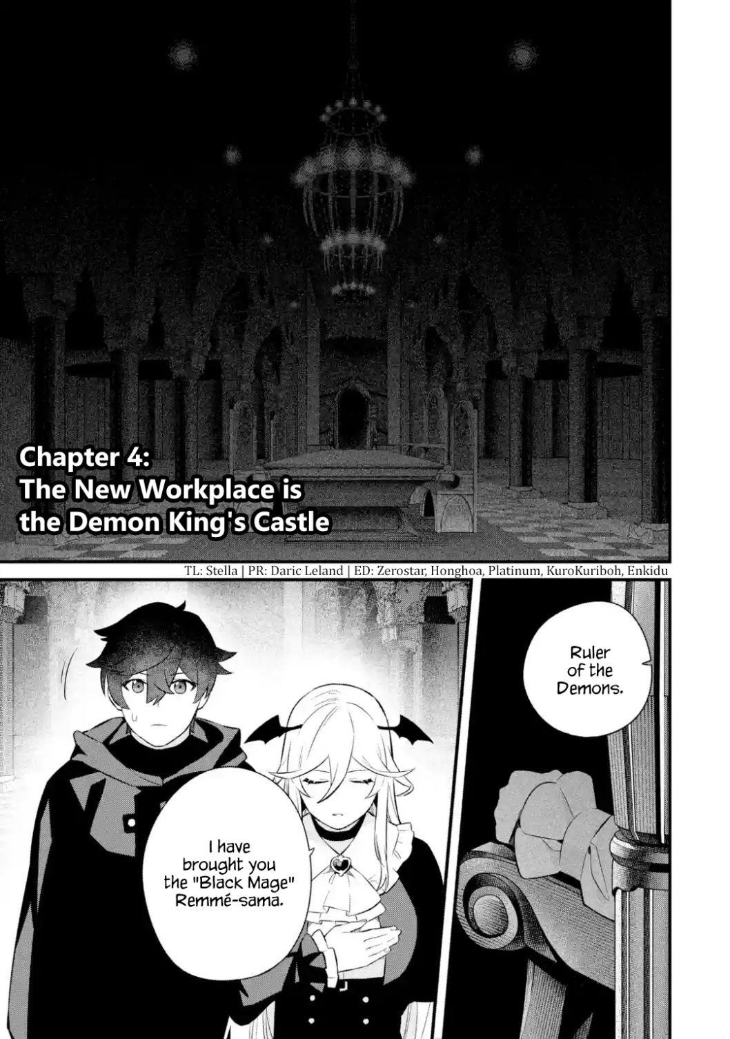 Welcome to the Impregnable Demon King Castle ~The Black Mage Who Got Kicked Out of the Hero Party Due to His Unnecessary Debuffs Gets Welcomed by the Top Brass of the Demon King’s Army~ Chapter 4.1 - Page 1