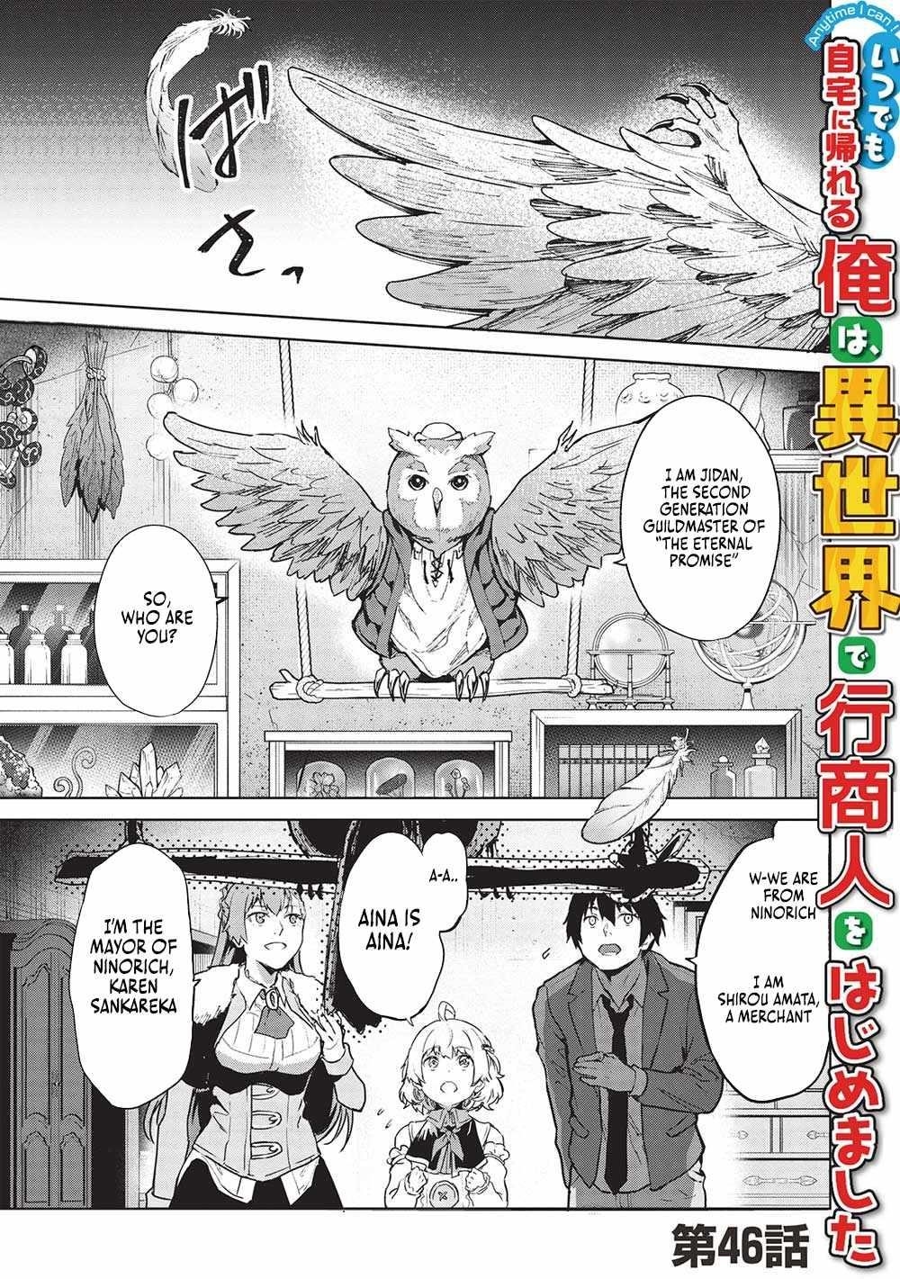 Itsudemo Jitaku Ni Kaerareru Ore Wa, Isekai De Gyoushounin O Hajimemashita Chapter 46 - Page 1