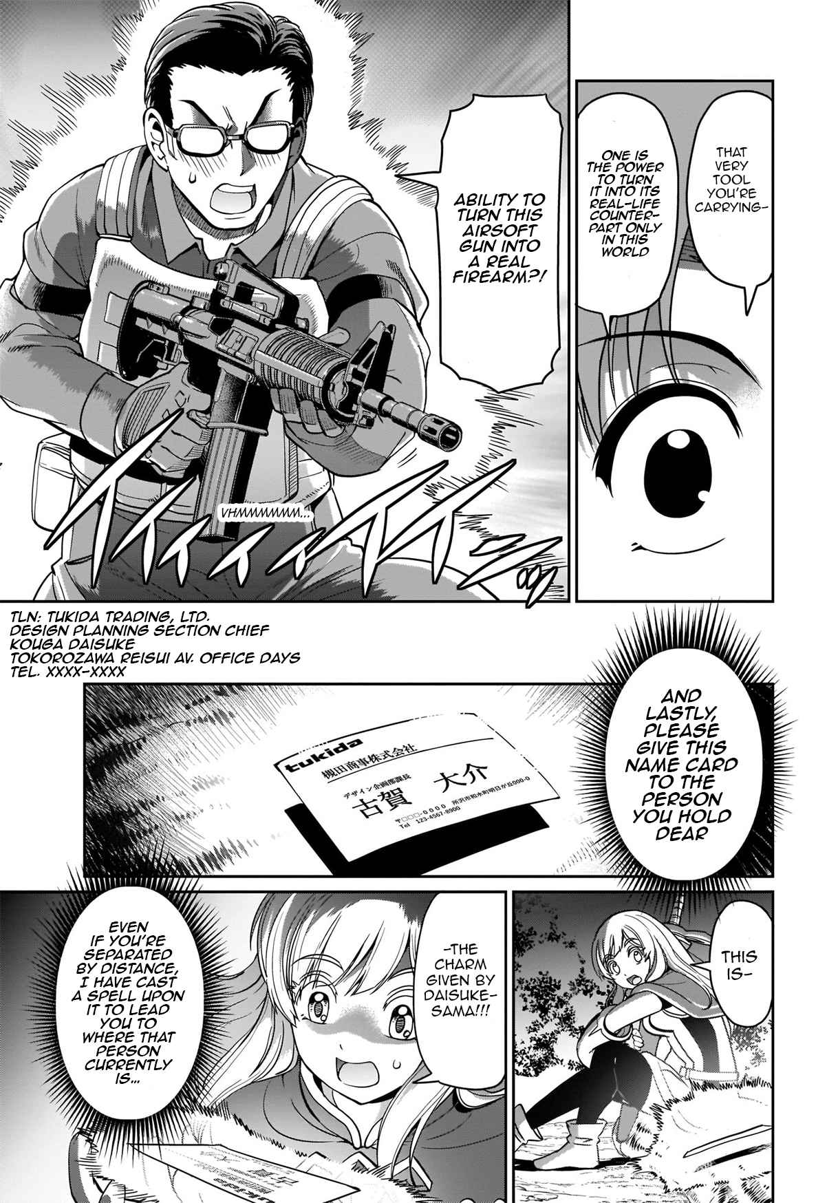 The gunner’s life of a middle-aged man summoned to another world and armed with a rifle: an airsoft addicted salaryman returns to the alternative world after work Chapter 2 - Page 11