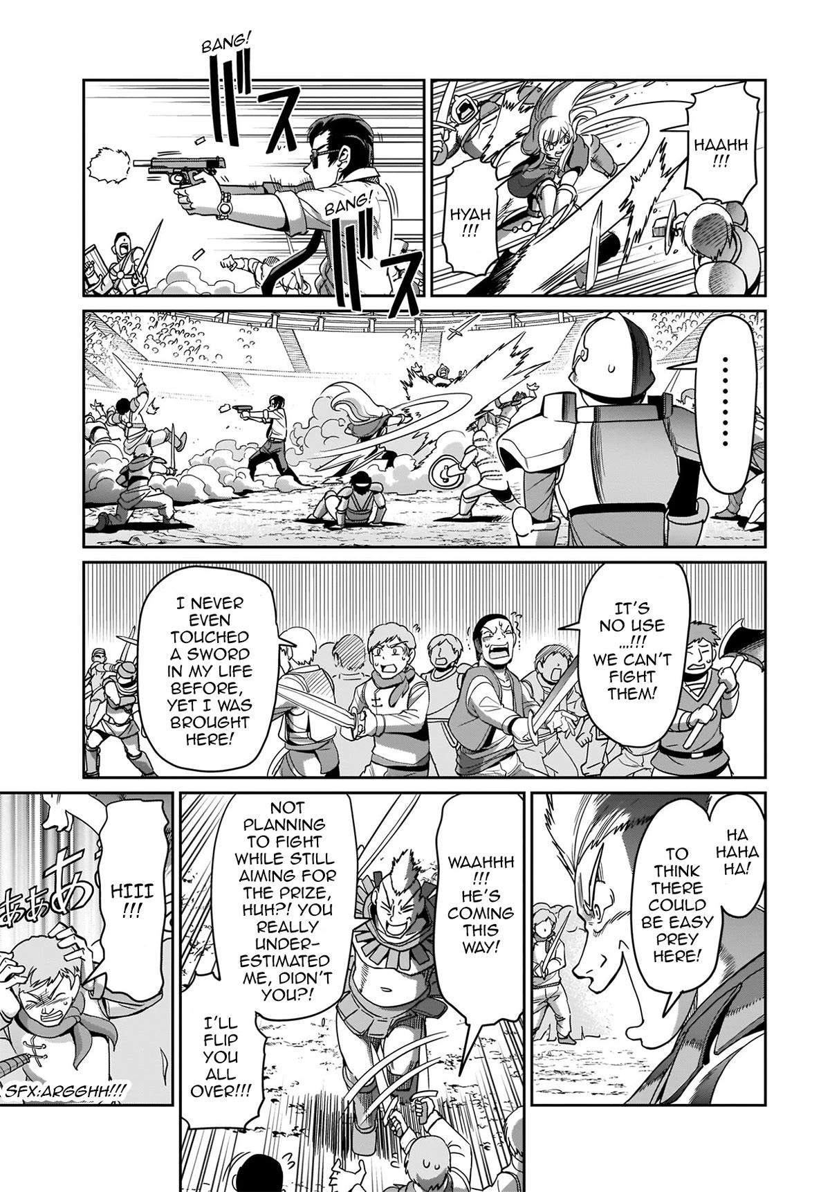 The gunner’s life of a middle-aged man summoned to another world and armed with a rifle: an airsoft addicted salaryman returns to the alternative world after work Chapter 6 - Page 7