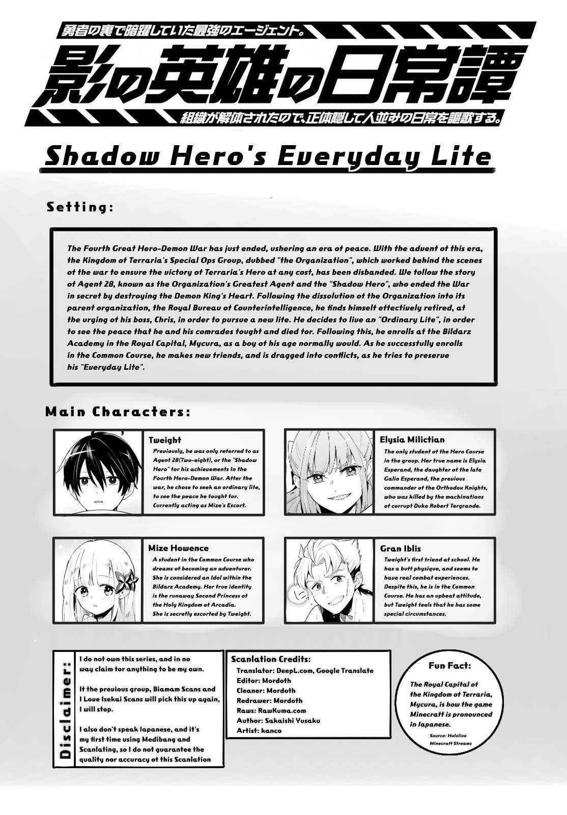 Shadow Hero’s Daily Life Chapter 13 - Page 1