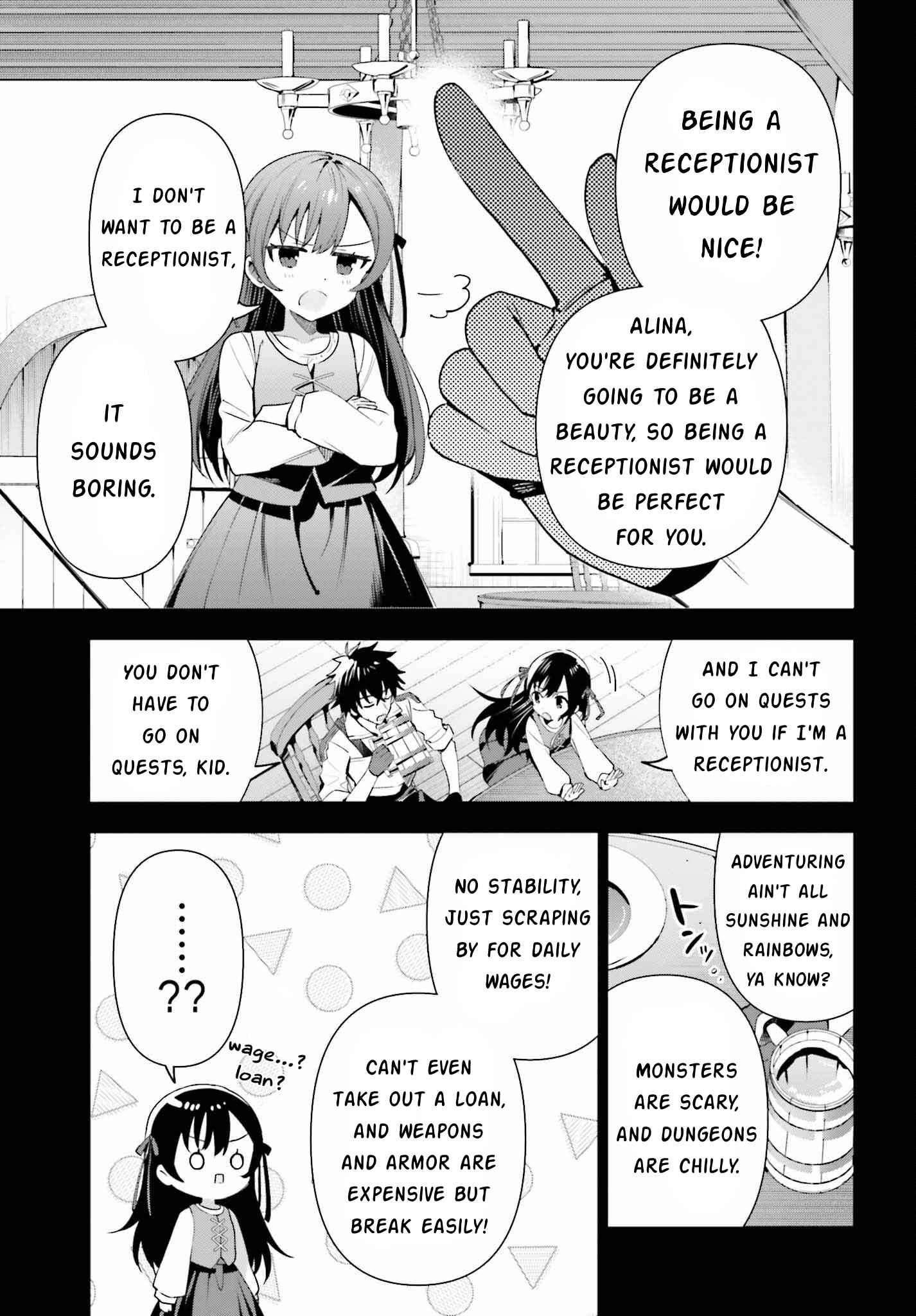 I’m the guild receptionist, but since I don’t want to work overtime, I think I’ll just solo the boss Chapter 15 - Page 7