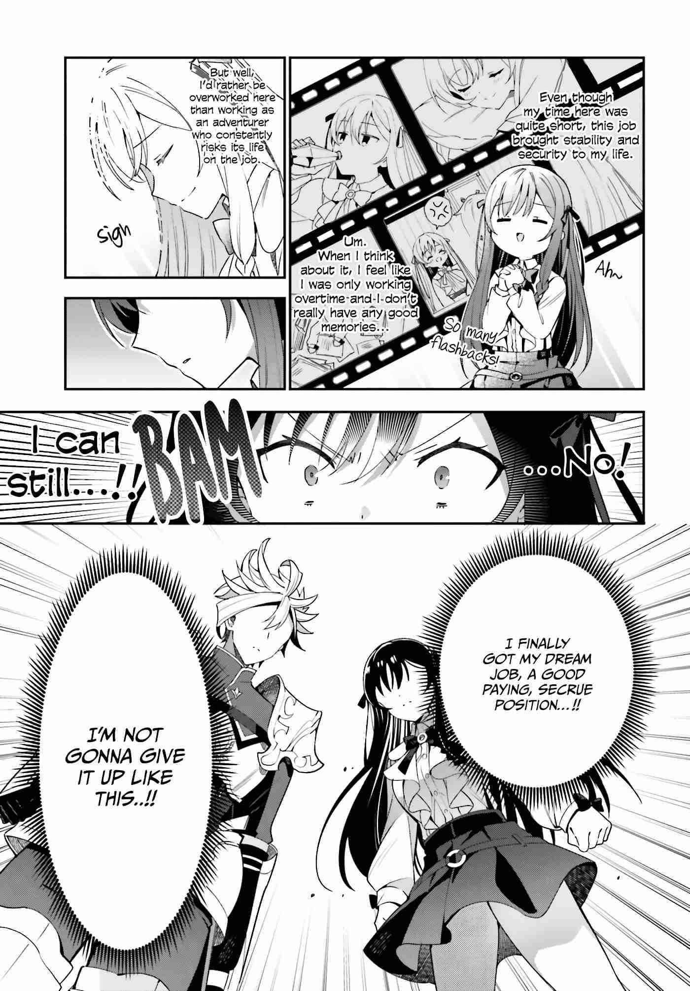 I’m the guild receptionist, but since I don’t want to work overtime, I think I’ll just solo the boss Chapter 3 - Page 9