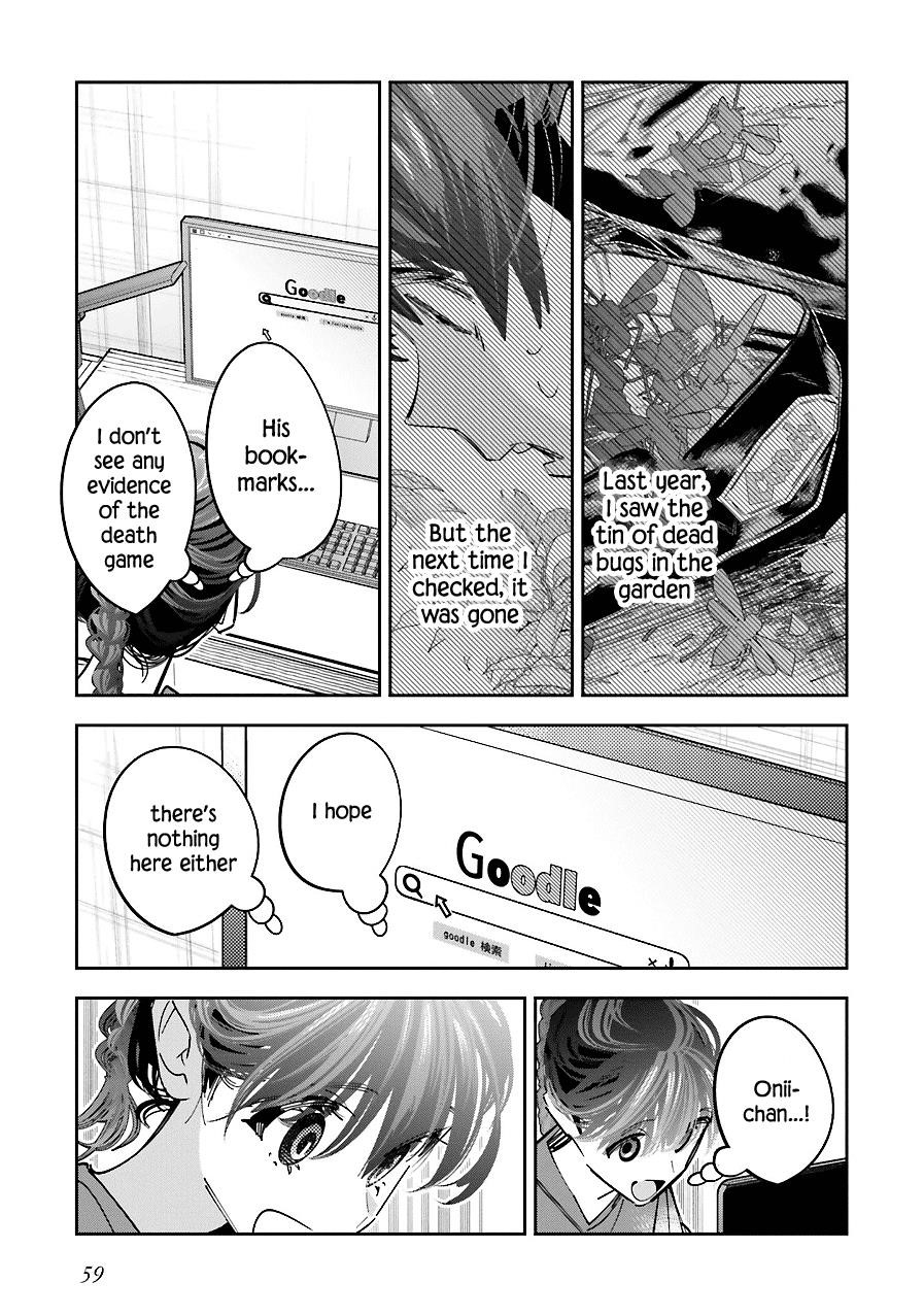 I Reincarnated as the Little Sister of a Death Game Manga’s Murder Mastermind and Failed Chapter 15 - Page 23