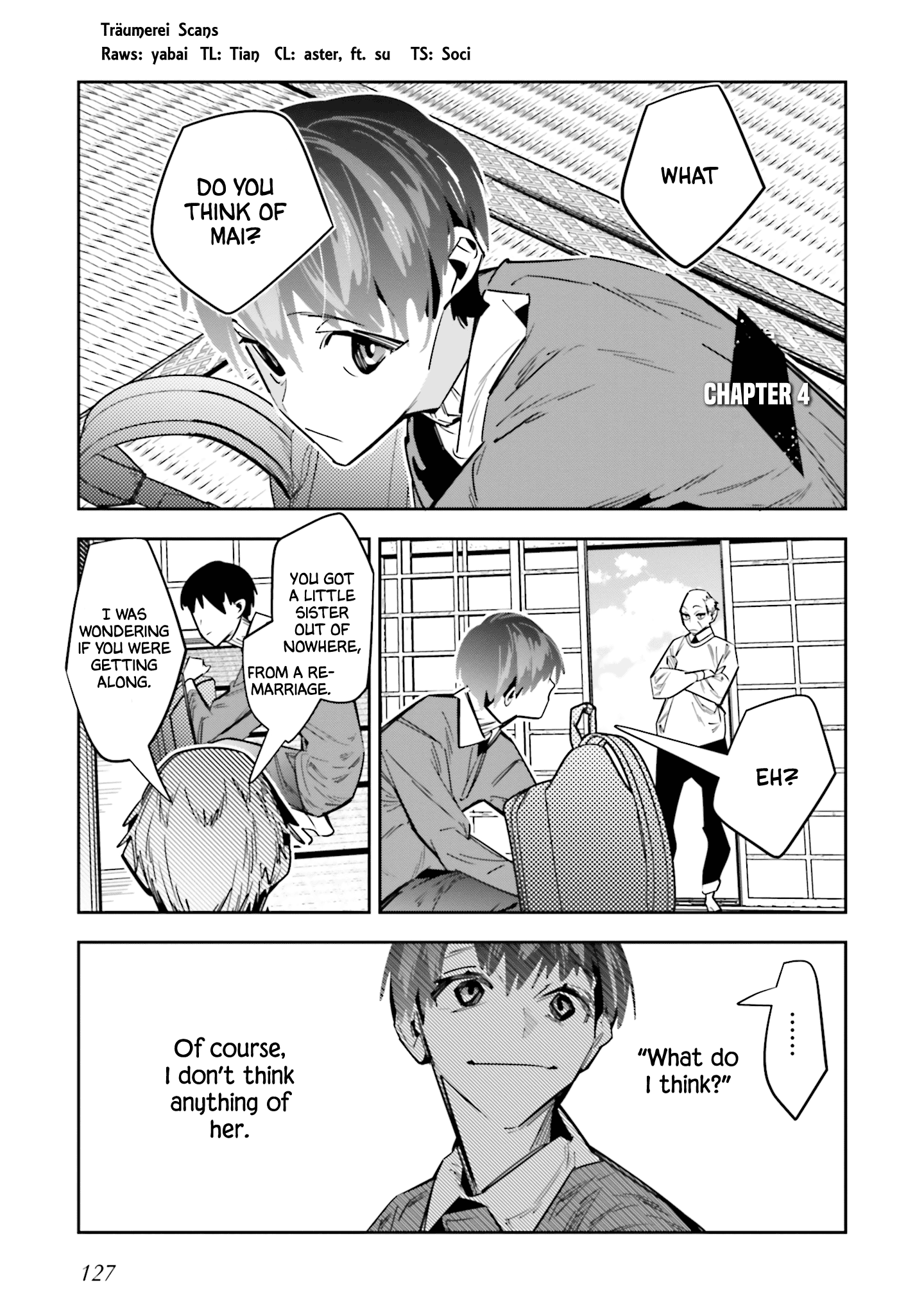 I Reincarnated as the Little Sister of a Death Game Manga’s Murder Mastermind and Failed Chapter 4 - Page 1