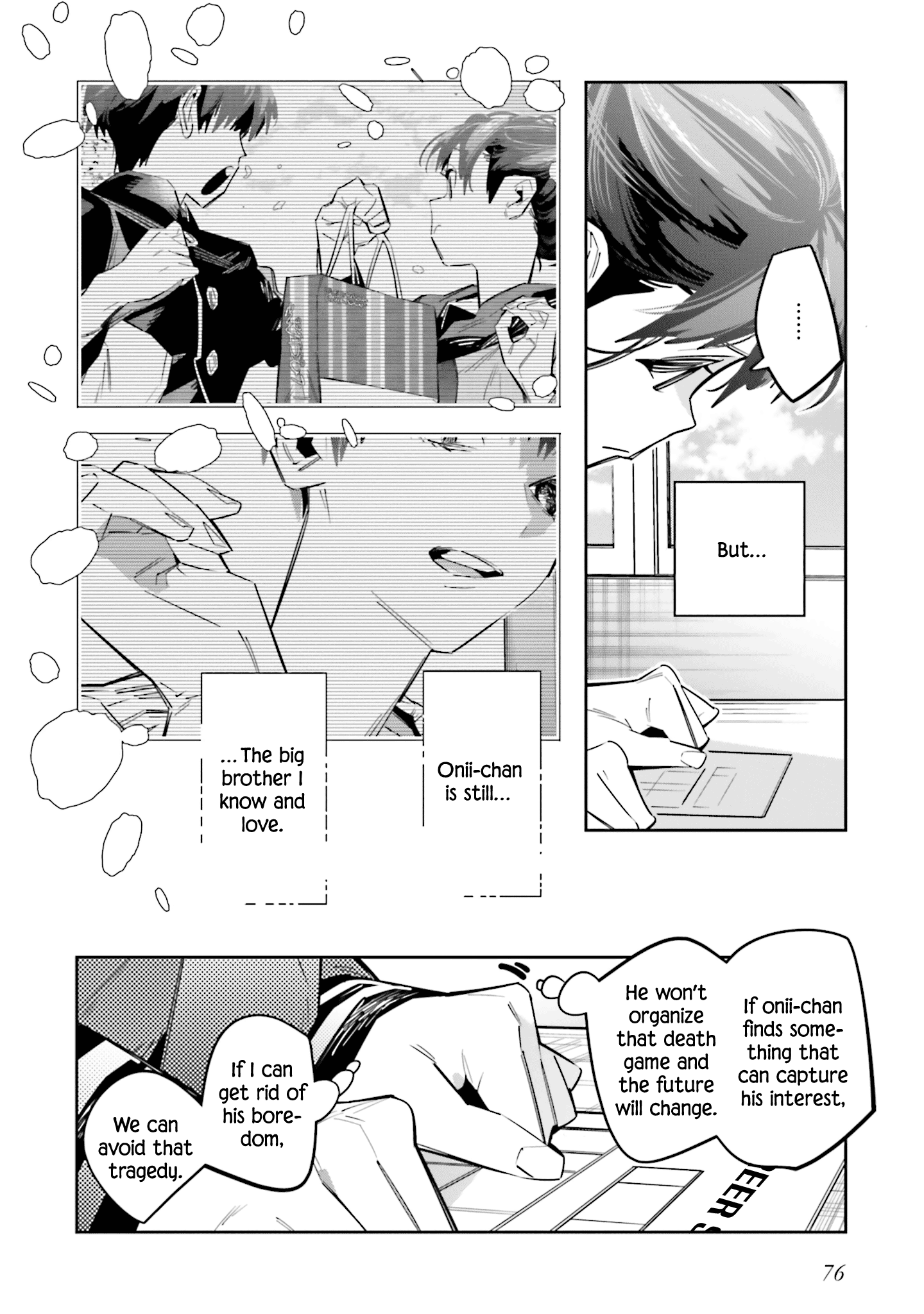 I Reincarnated as the Little Sister of a Death Game Manga’s Murder Mastermind and Failed Chapter 7 - Page 6