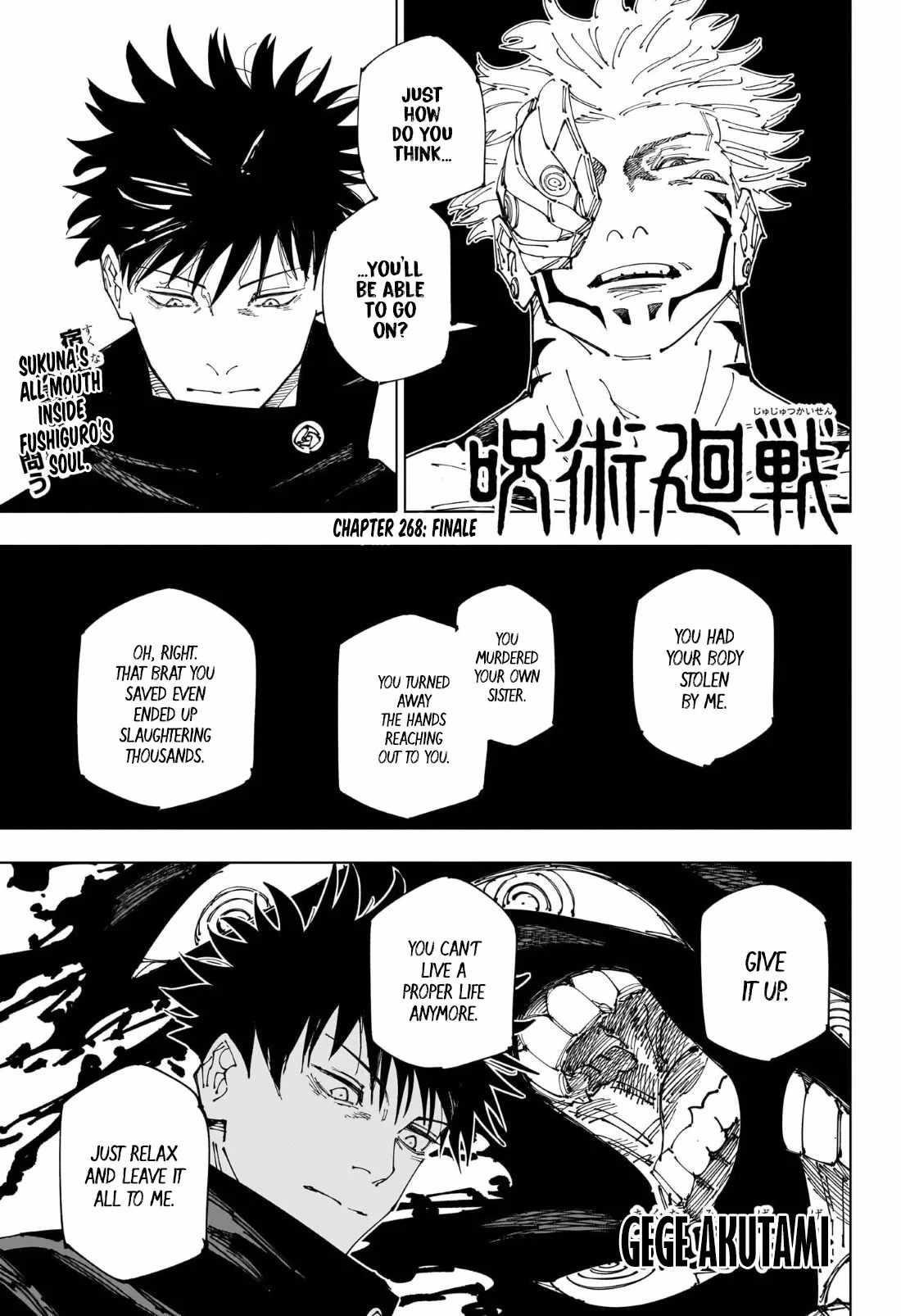 Jujutsu Kaisen Chapter 268 - Page 1