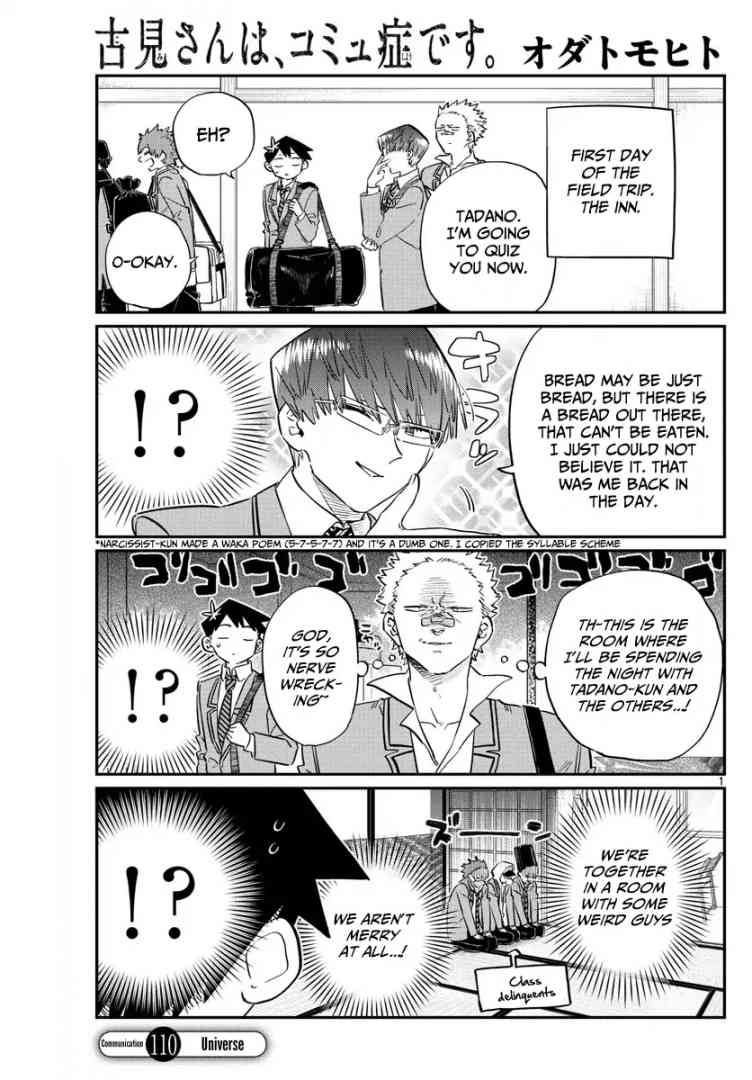 KOMI-SAN WA KOMYUSHOU DESU Chapter 110 - Page 1