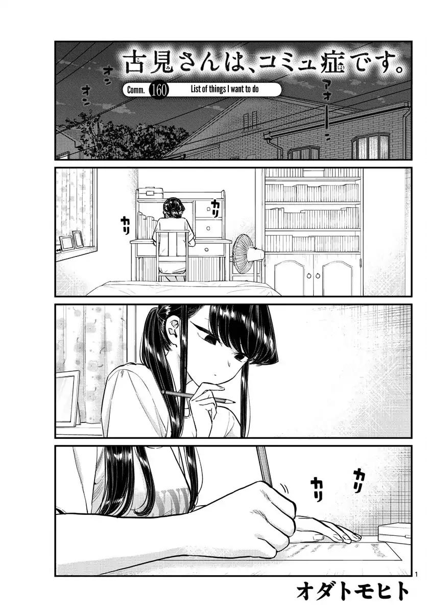 KOMI-SAN WA KOMYUSHOU DESU Chapter 160 - Page 1