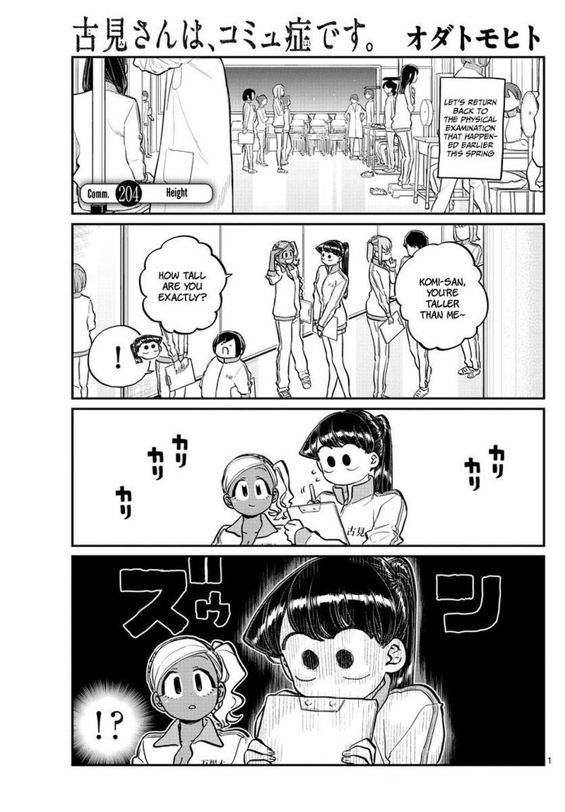 KOMI-SAN WA KOMYUSHOU DESU Chapter 204 - Page 1