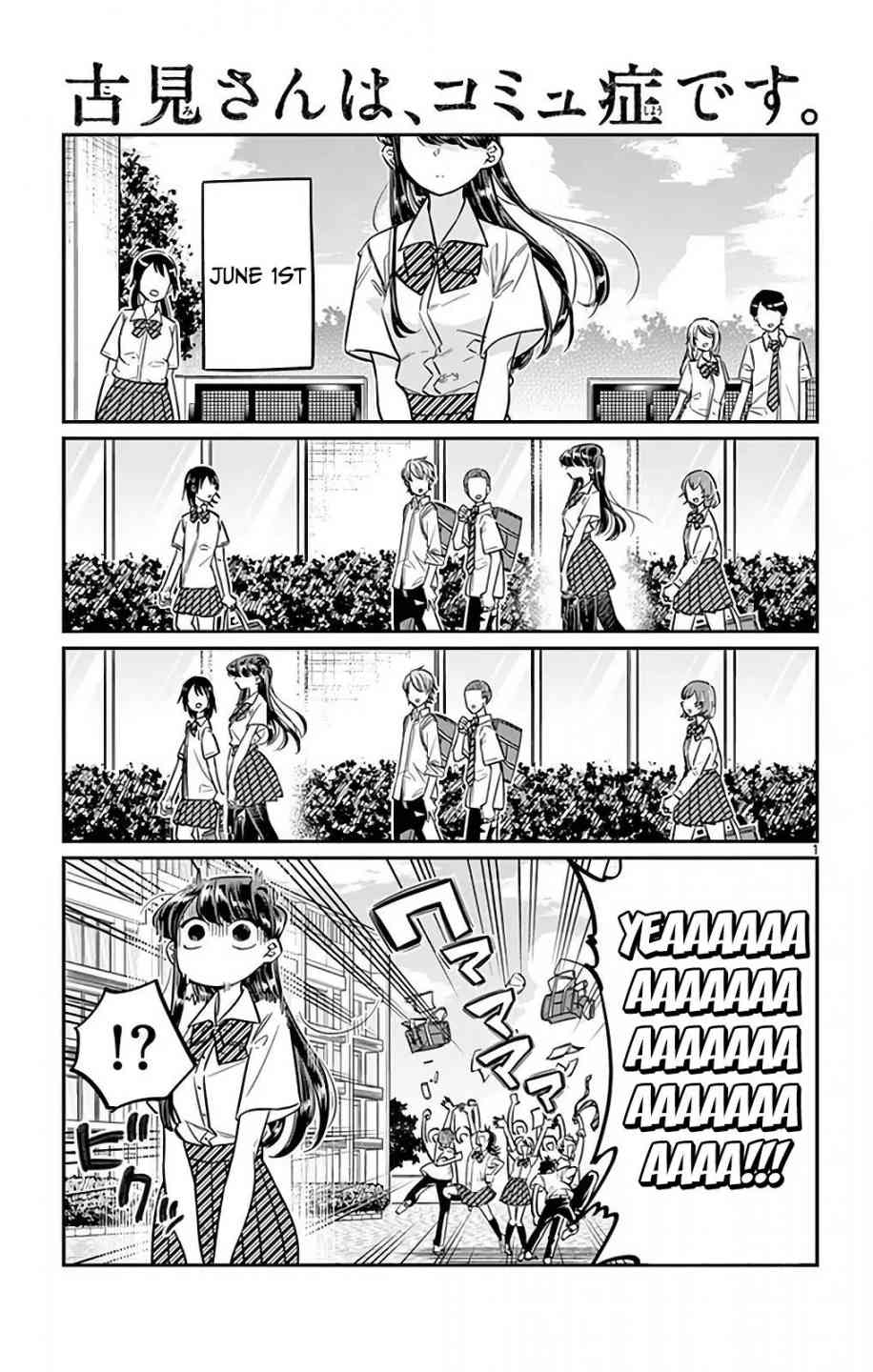 KOMI-SAN WA KOMYUSHOU DESU Chapter 27 - Page 1