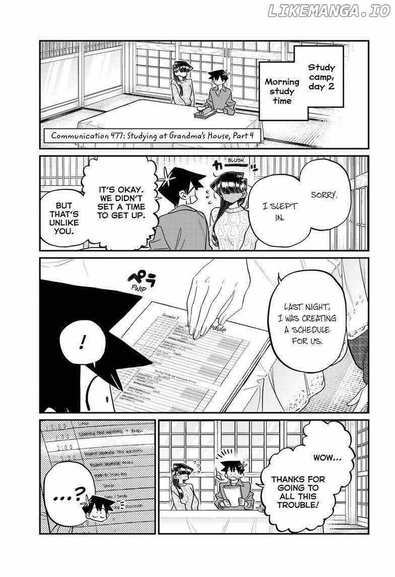 KOMI-SAN WA KOMYUSHOU DESU Chapter 477 - Page 1