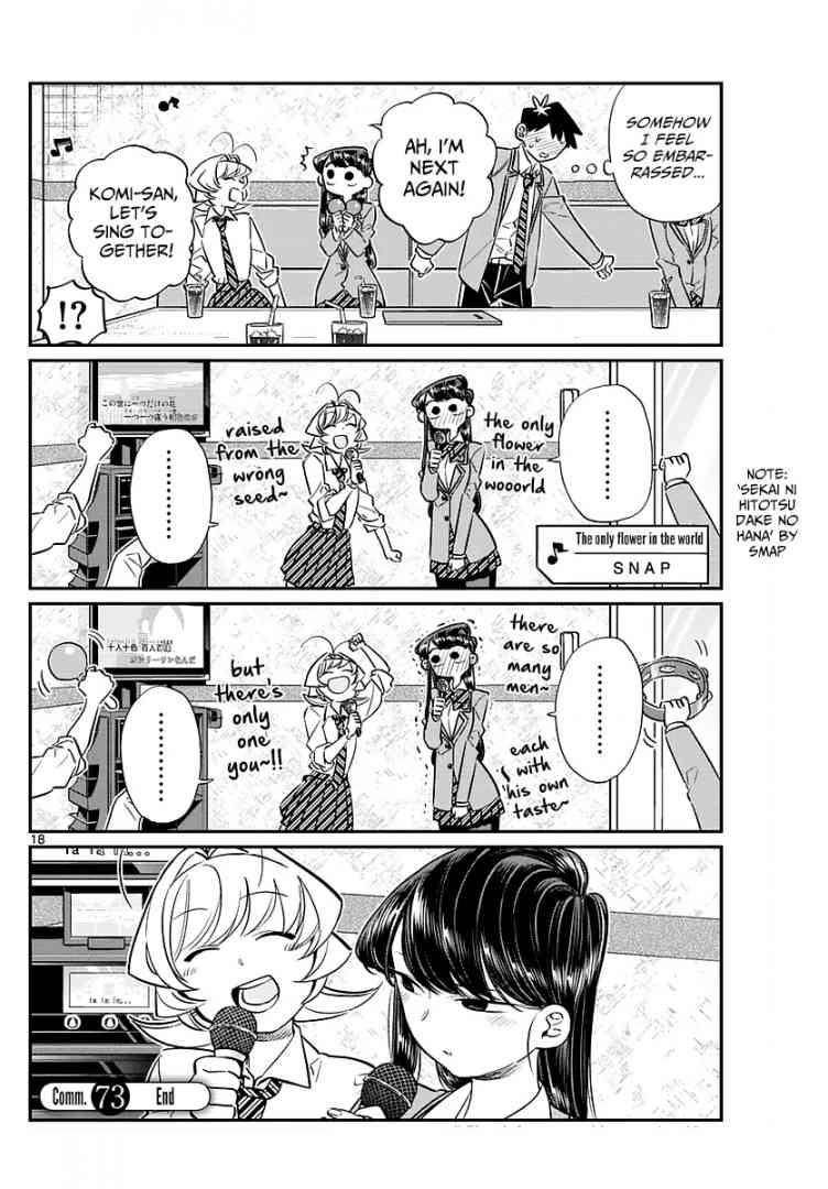 KOMI-SAN WA KOMYUSHOU DESU Chapter 73 - Page 18