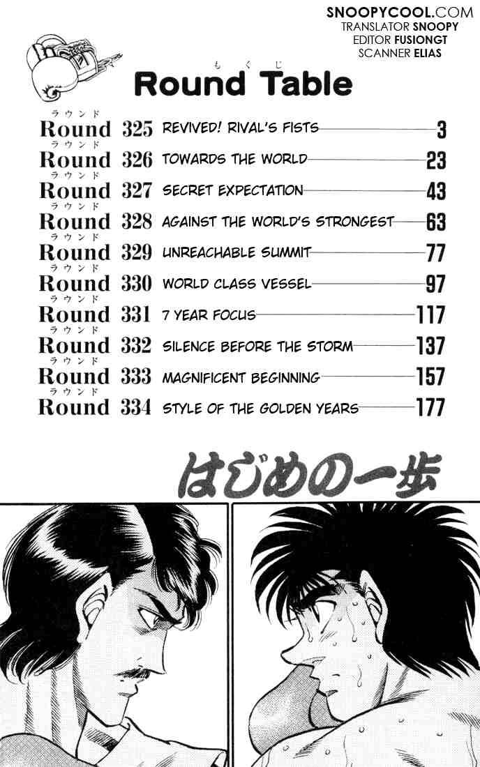 HAJIME NO IPPO Chapter 325 - Page 2