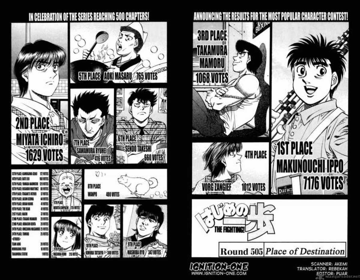 HAJIME NO IPPO Chapter 505 - Page 2